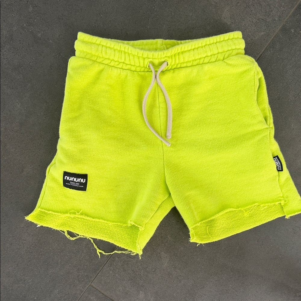 nununu Neon Yellow Men's Terry Shorts